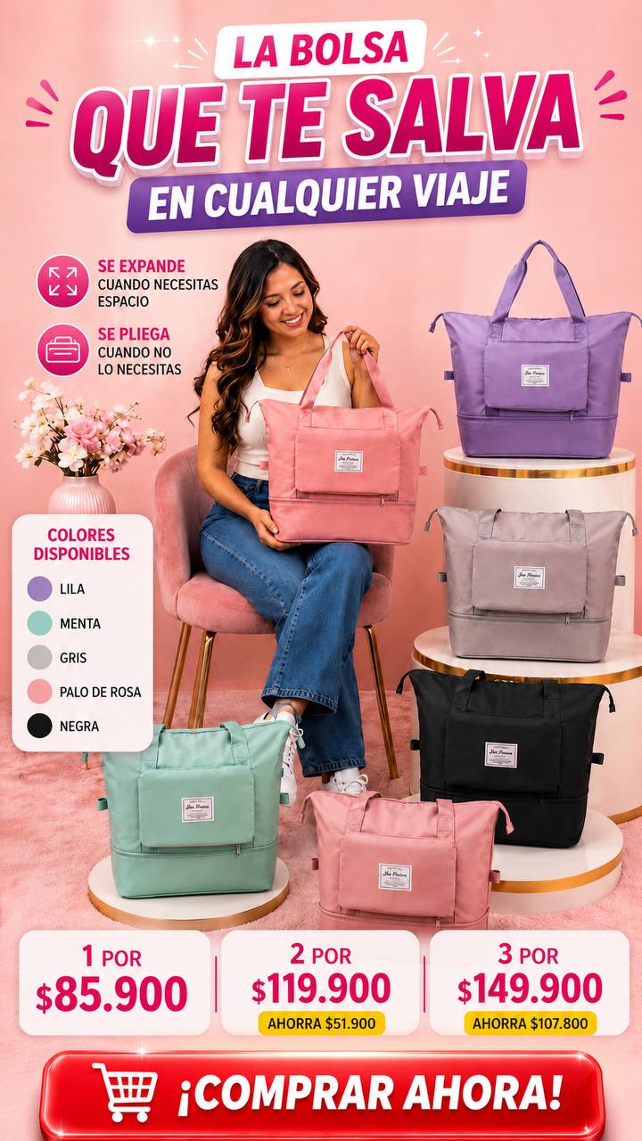 Bolso de viaje expandible